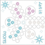 Stickdatei - Spiel "LUDO SNOW - Mensch ärgere....." für 3 Spieler