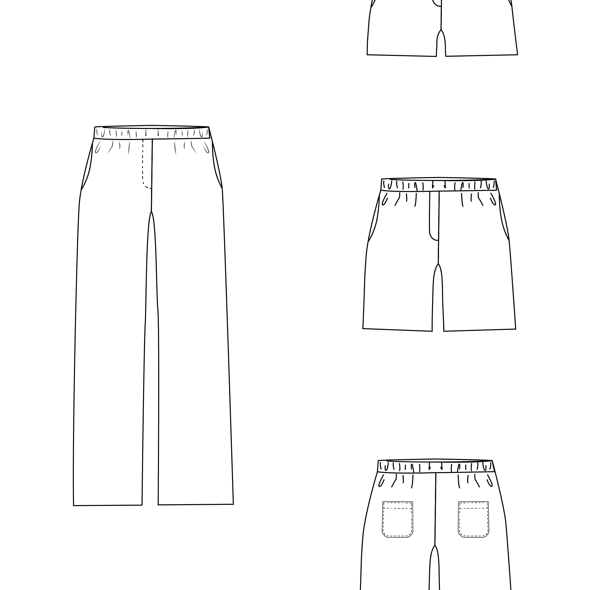 Schnittmuster LEANDRINE - lockere Sommerhose Gr. 34-54 - Sewando