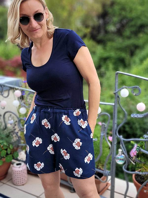 Schnittmuster LEANDRINE - lockere Sommerhose Gr. 34-54 - Sewando