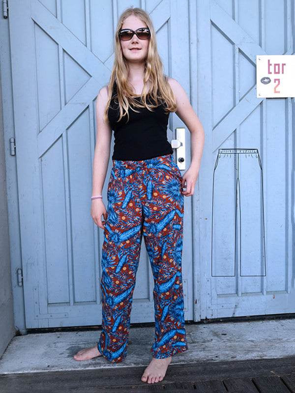 Schnittmuster LEANDRINE - lockere Sommerhose Gr. 34-54 - Sewando