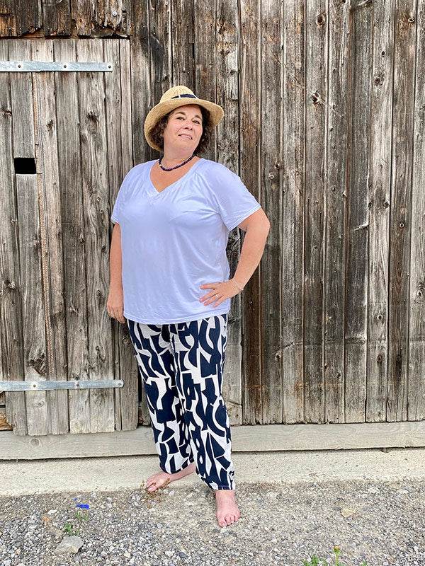 Schnittmuster LEANDRINE - lockere Sommerhose Gr. 34-54 - Sewando