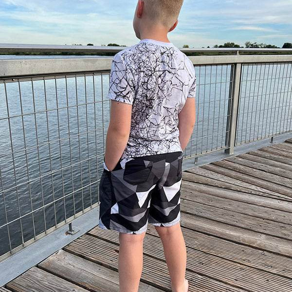 Schnittmuster LEANDRO-Kids Shorts oder Bademode für die Kleinen Gr. 140-164 - Sewando