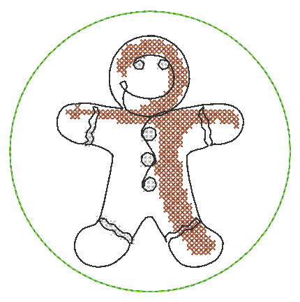 Stickdatei - Untersetzer Single Line Advent (24 Dateien) - Sewando