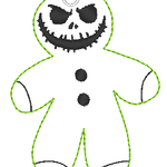 Stickdatei - Anhänger Halloween (Skelett, Voodoo-Puppe, Monster) - Sewando