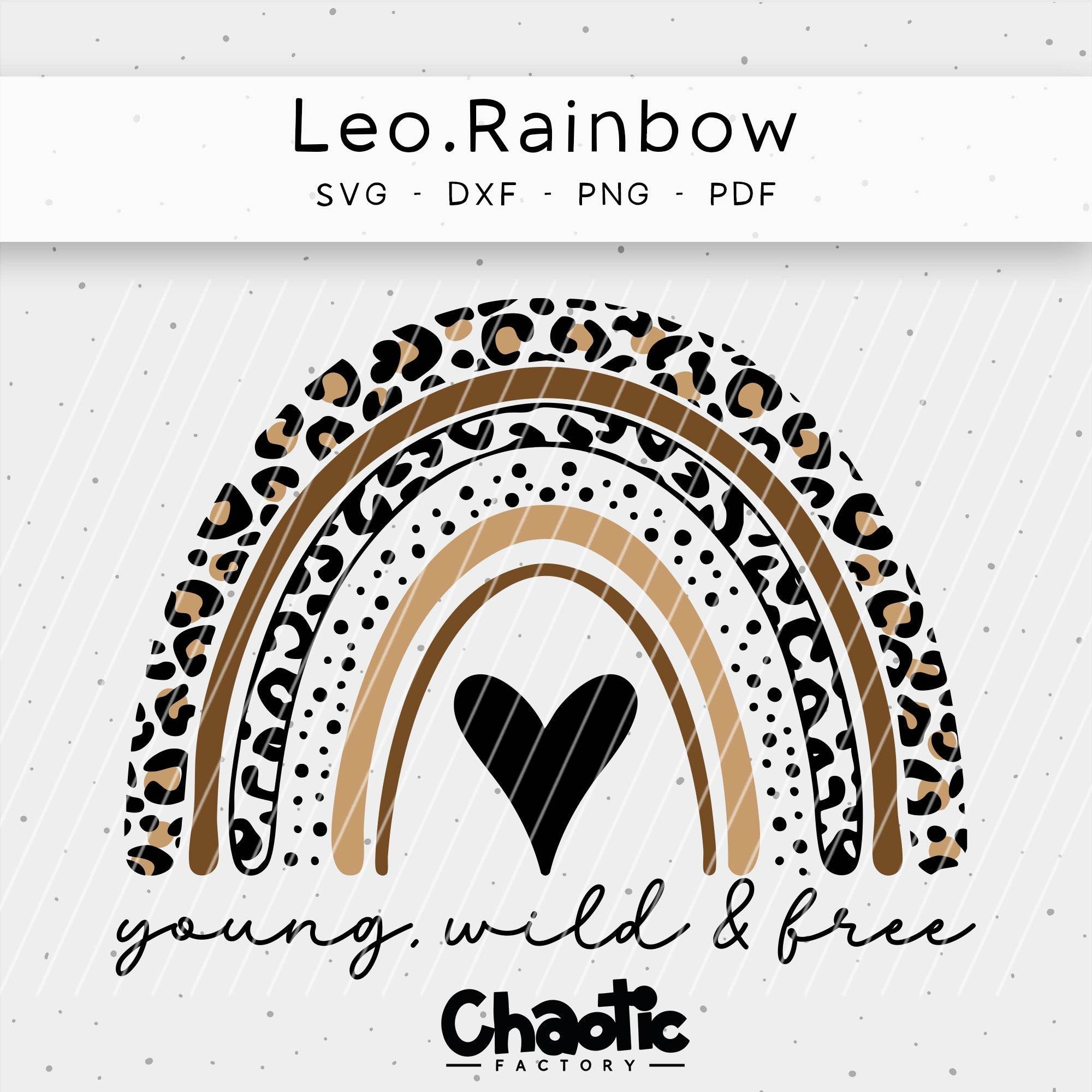 Plotterdatei Leo Rainbow - Sewando