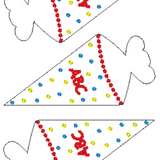 Stickdatei - Lichterkette "Schultüte"