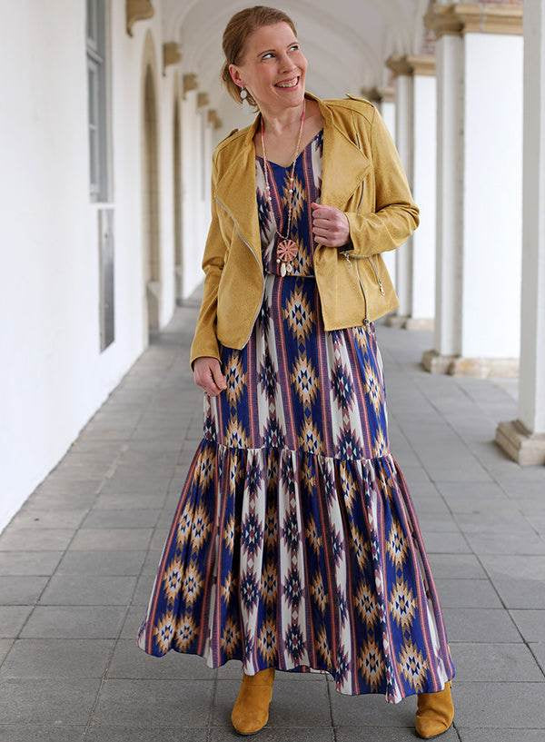 Schnittmuster Jacke BIKER-Lola aus Kunstleder/ Stretch mit optionaler Kapuze Gr. 34-54 - Sewando