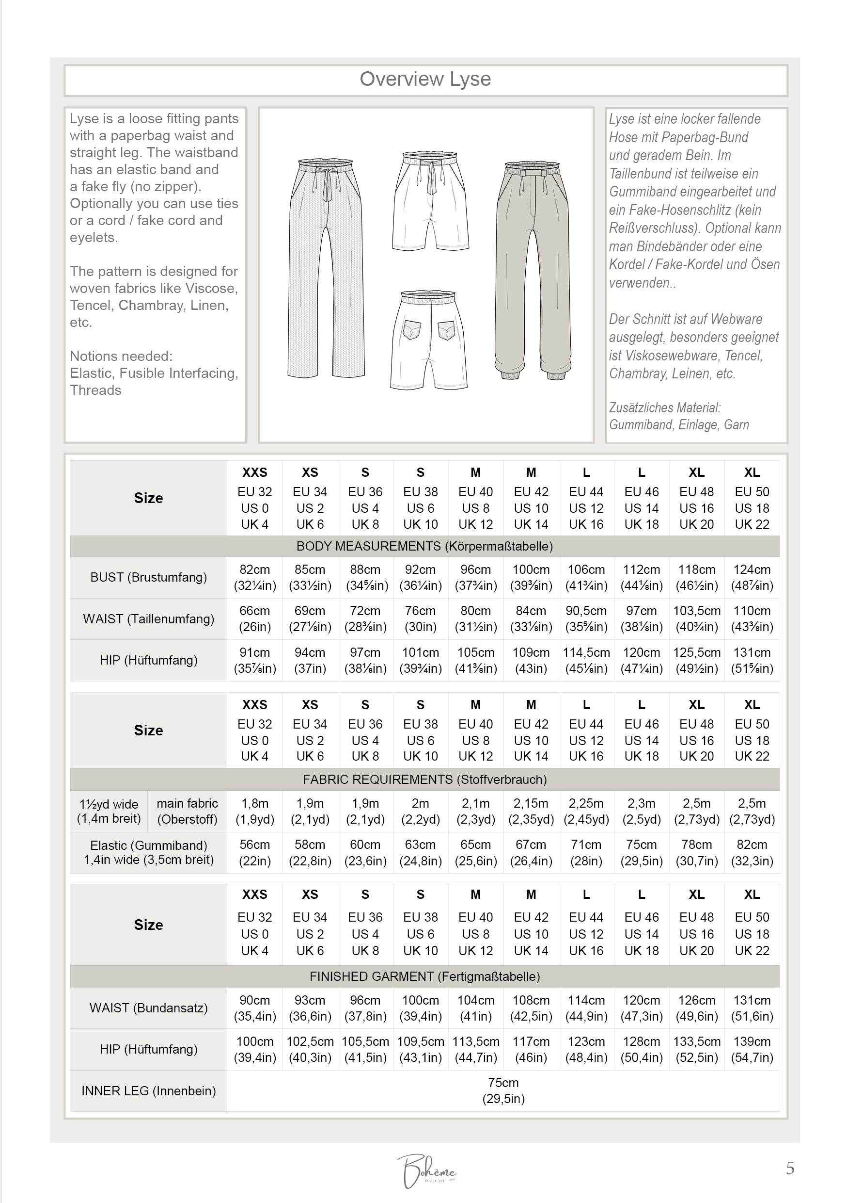 LYSE.hose | Daman | 32-50 | Schnitt : - Sewando