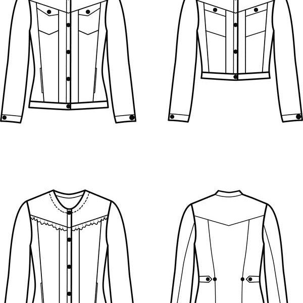 Schnittmuster MAELYS -Jacke perfekt für den Frühling Gr. 34-54 - Sewando