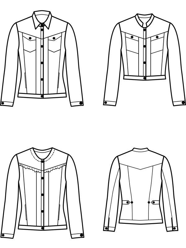 Schnittmuster MAELYS -Jacke perfekt für den Frühling Gr. 34-54 - Sewando