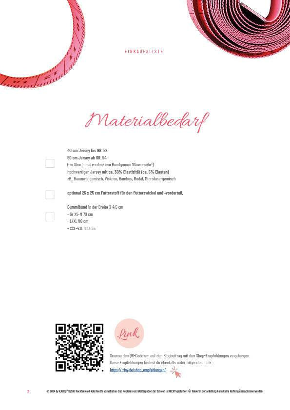 Retroshorts Schnittmuster | Gr. 32-58 (digital/deutsch) #ShortyShortster - Sewando