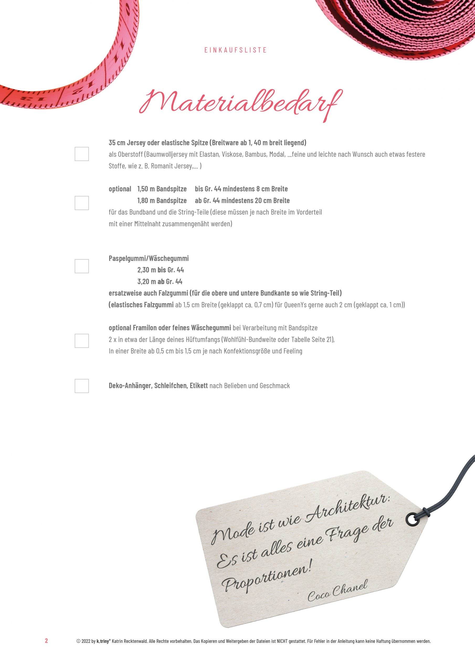 Stringtanga Schnittmuster, Gr. 32-58 (digital/deutsch) #Stringy - Sewando
