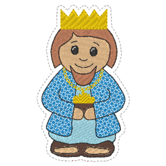 Stickdatei - Krippenfiguren für Holzspieße - Sewando