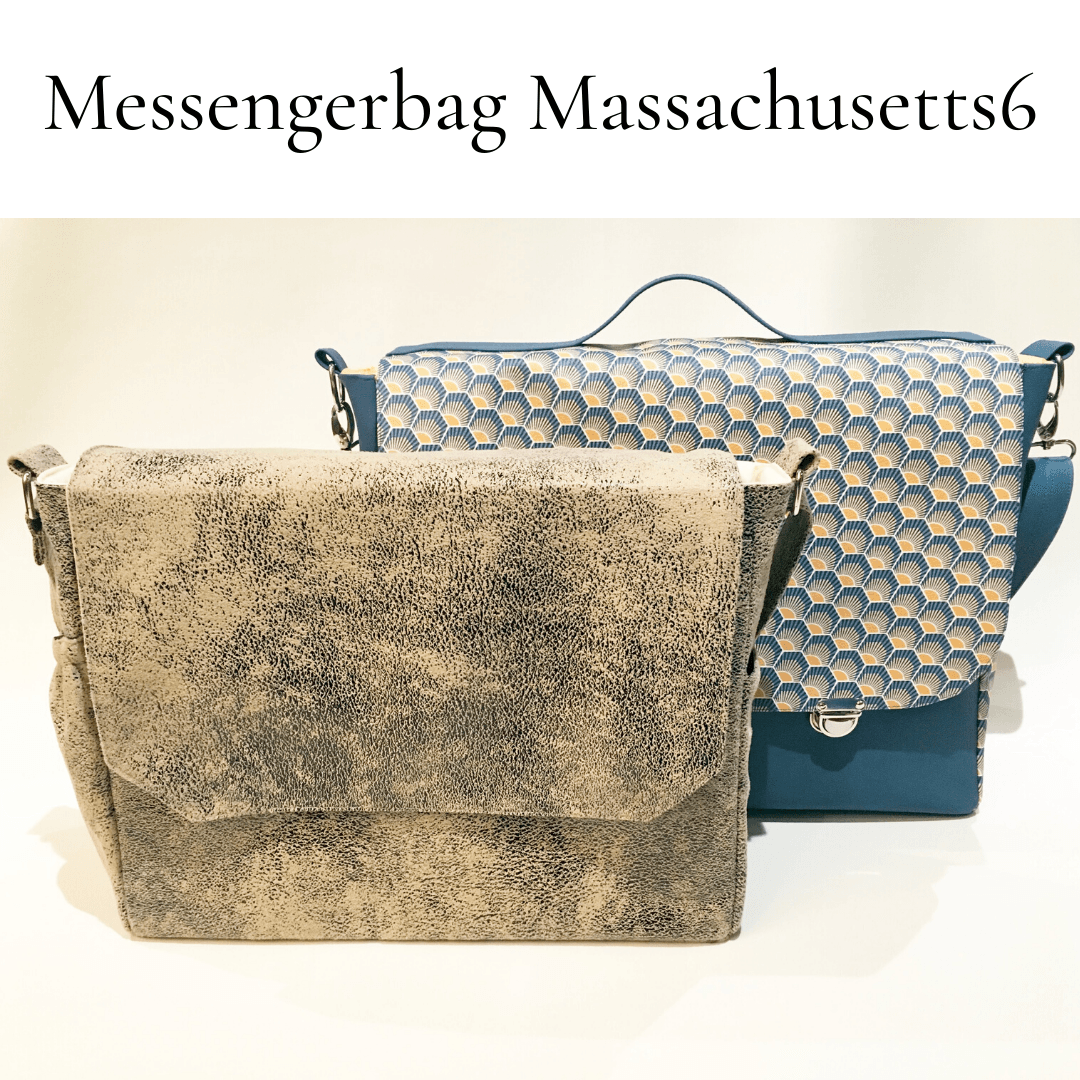 eBook MessengerBag MASSACHUSETTS6 Nähanleitung Schnittmuster - Sewando