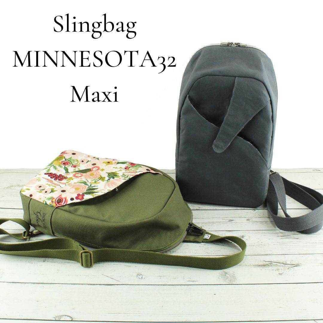eBook Slingbag MINNESOTA32 Maxi Nähanleitung Schnittmuster - Sewando