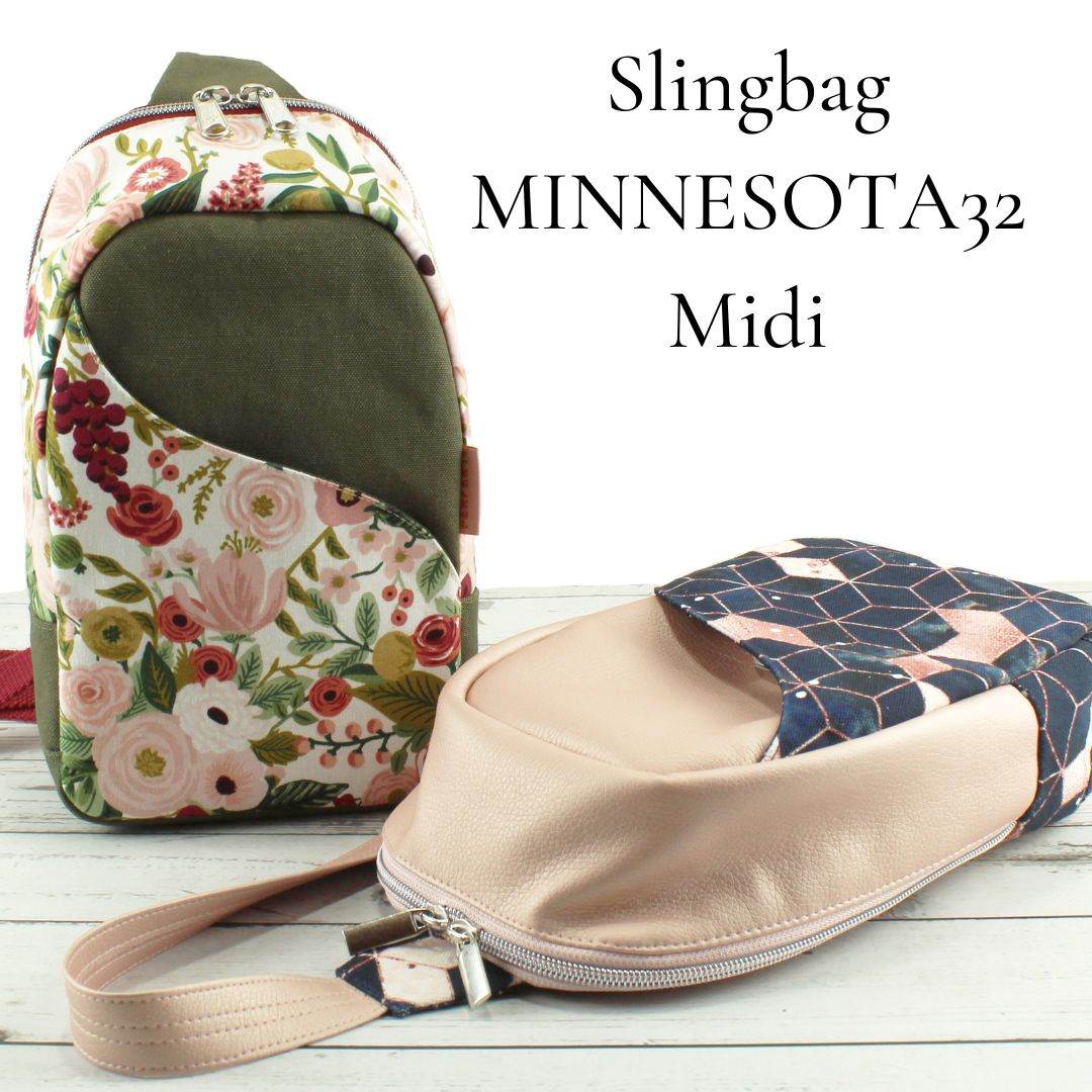 eBook Slingbag MINNESOTA32 Midi Nähanleitung Schnittmuster - Sewando