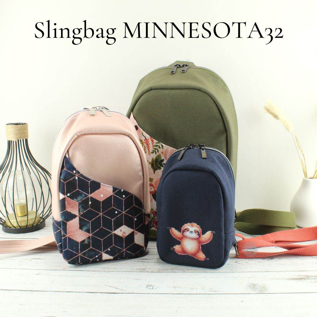 Kombi-eBook Slingbag MINNESOTA32 Nähanleitung Schnittmuster - Sewando