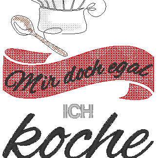 Stickdatei - Mir doch egal, ich koche das jetzt so - Sewando
