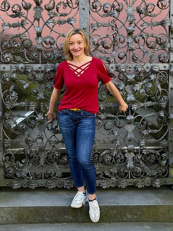 Schnittmuster Miray Shirt mit Ausschnitt- und Ärmelvariationen Gr. 34-54 - Sewando