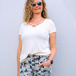 Schnittmuster Miray Shirt mit Ausschnitt- und Ärmelvariationen Gr. 34-54 - Sewando