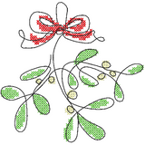 Stickdatei - Single Line Set "Weihnachten" (9 Dateien)