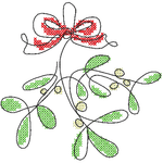 Stickdatei - Bestecktaschen - Weihnachten (12 Single Line Motive) - Sewando