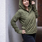 Schnittmuster Mondstein Wickel-Pullover Gr. A - M DE/EN/FR - Sewando