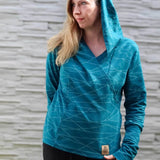 Schnittmuster Mondstein Wickel-Pullover Gr. A - M DE/EN/FR - Sewando