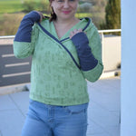 Schnittmuster Mondstein Wickel-Pullover Gr. A - M DE/EN/FR - Sewando