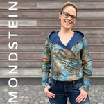 Schnittmuster Mondstein Wickel-Pullover Gr. A - M DE/EN/FR - Sewando