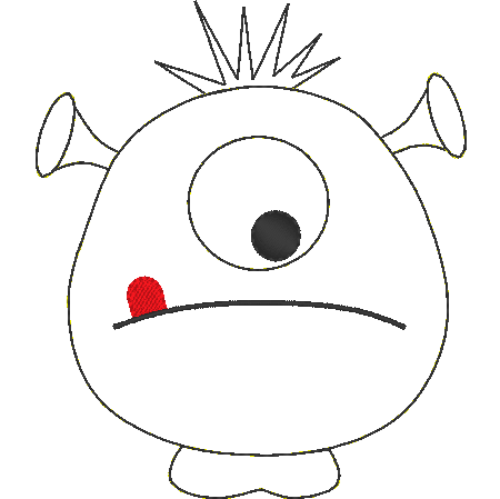 Stickdatei - Doodle-Applikationen WELTALL (7 Motive) - Sewando