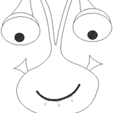 Stickdatei - Doodle-Applikationen WELTALL (7 Motive) - Sewando