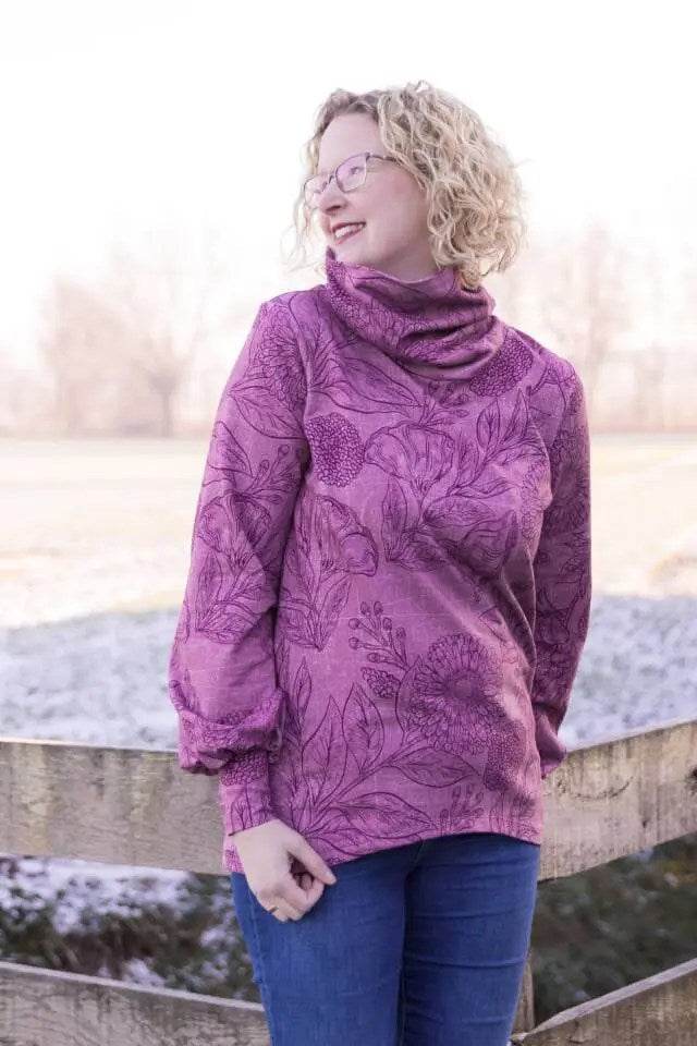 Schnittmuster Pullover Mookait Gr. A - M DE/EN/FR BU 76-134cm - Sewando