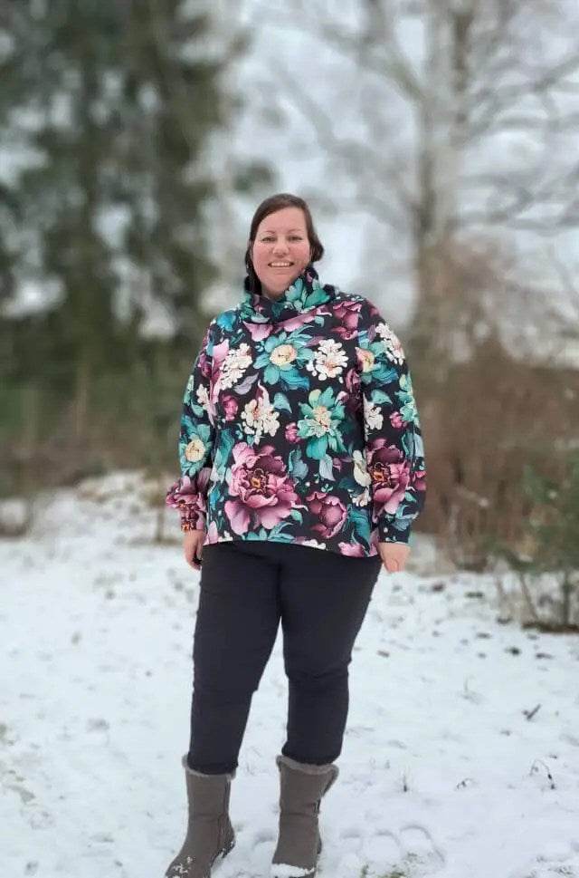 Schnittmuster Pullover Mookait Gr. A - M DE/EN/FR BU 76-134cm - Sewando