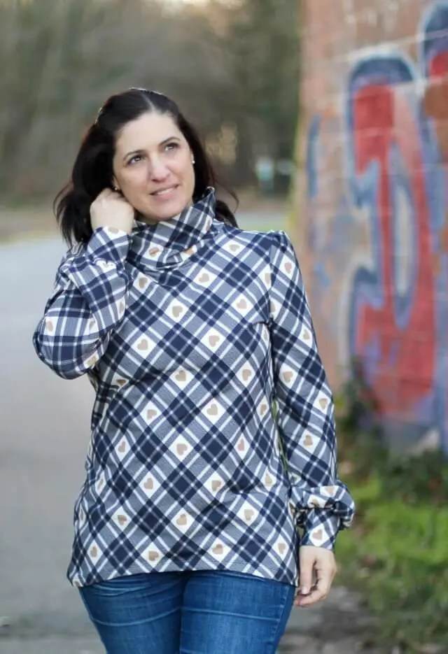 Schnittmuster Pullover Mookait Gr. A - M DE/EN/FR BU 76-134cm - Sewando