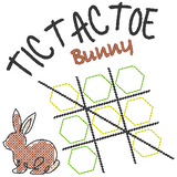 Stickdatei - TIC TAC TOE Spiel "Ostern" mit ITH-Beutel