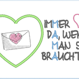 Stickdatei - Mugrug "MAMA ist immer da" in 2 Versionen