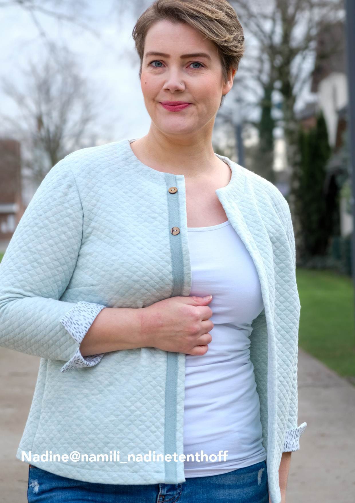 Schnittmuster Jacke Betty Gr. S–XL – PDF A4, A0 & Beamer inkl. Anleitung - Sewando