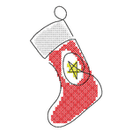 Stickdatei - Bestecktaschen - Weihnachten (12 Single Line Motive) - Sewando