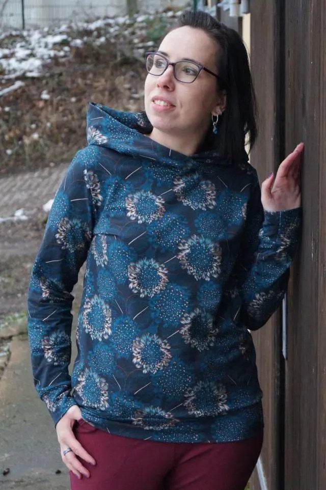 Schnittmuster Hoodiekleid Obsidian Gr. A - M DE/EN/FR - Sewando