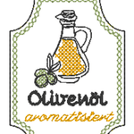 Stickdatei - Olivenöl - Schilder - Sewando