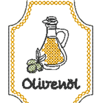 Stickdatei - Olivenöl - Schilder - Sewando