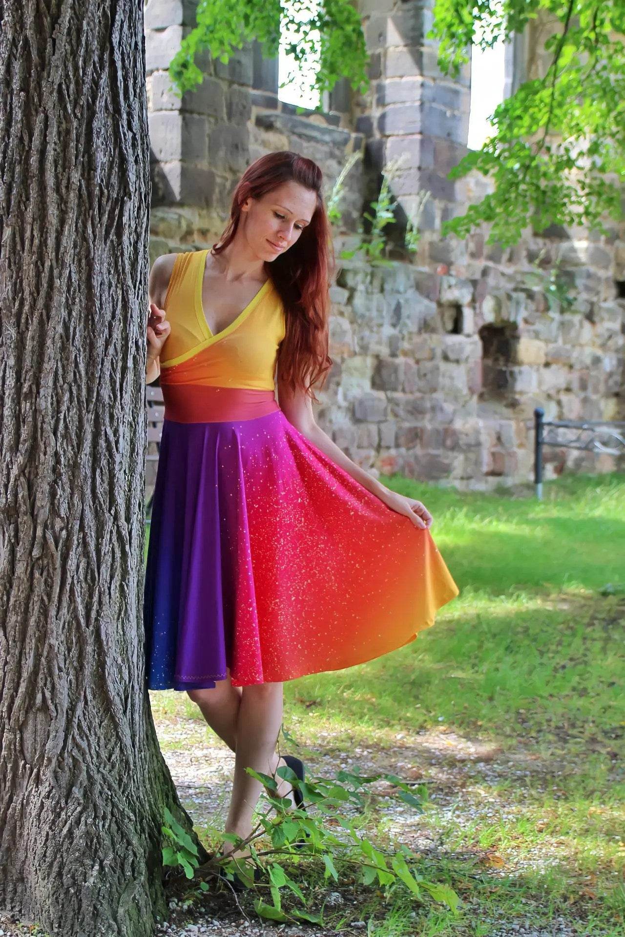Schnittmuster Abendkleid Opal Abendkleider Baukasten Gr. 32 - 56 DE - Sewando