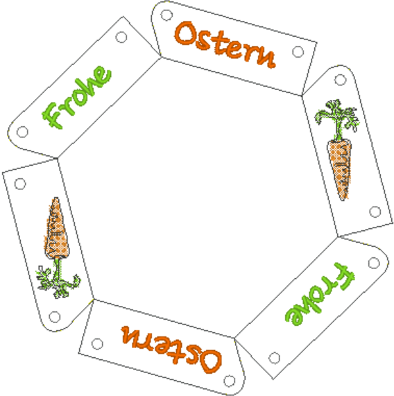 Stickdatei - ITH Osternest, Faltschale, Faltkorb - Sewando