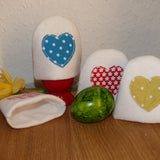 Stickdatei 8 Eierwärmer "Herz & Hase" zzgl. Ostermotive