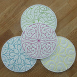 Stickdatei - Untersetzer - Florale MUSTER - Sewando