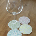 Stickdatei - Untersetzer - Florale MUSTER - Sewando