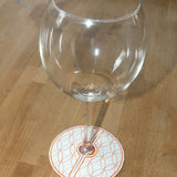 Stickdatei - Glasmarkierer / Untersetzer 2-in-1 "DRINKS to go"