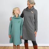 Rollkragenkleid POLLY | Schnittmuster Gr. 98-152