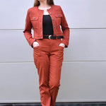Schnittmuster PRIA- Jeans, Hose mit figurfreundlicher Längsnaht, fetzige Gesäßtaschen Gr. 34-54 - Sewando